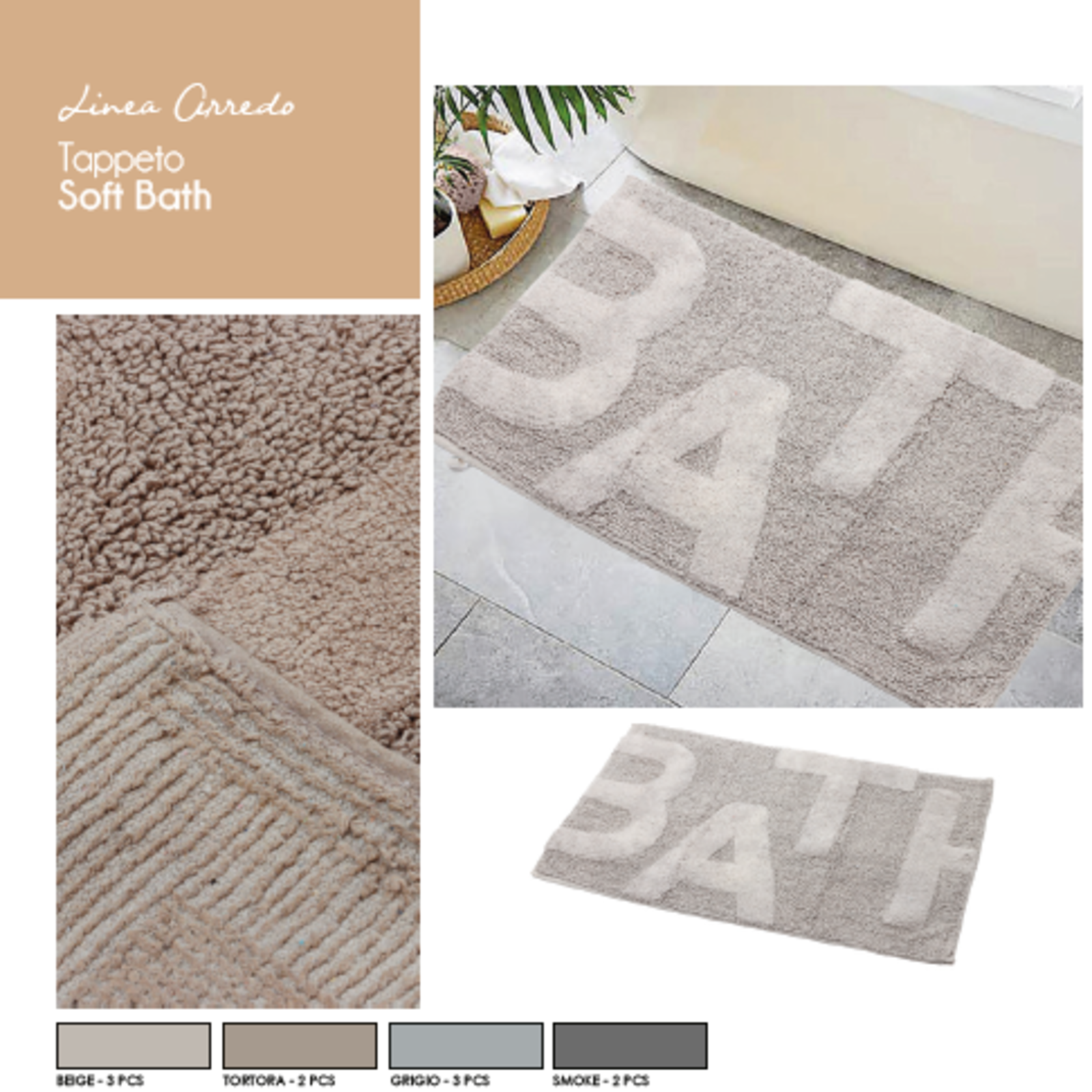 TAPPETO SOFT BATH 50X80 Tellini S.r.l. Ingrosso Abbigliamento